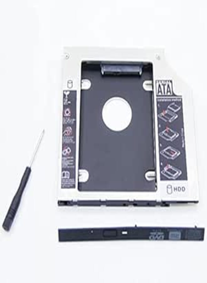 Universal Caddy Drive 9.5mm 2.5 Inch Sata Aluminum 2nd Hdd Caddy Ssd And Hdd Hard Disk Driver Case Cd Dvd-rom Optical Bay For Notebook Laptop And Mac91118